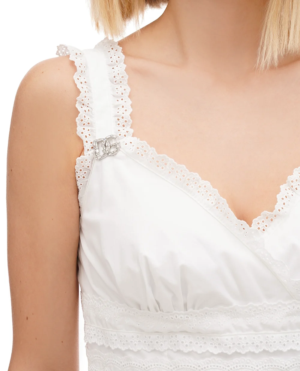 Сукня Dolce&Gabbana F6ZQ6Z-FU5L5, білий колір • Купити в інтернет-магазині Kameron