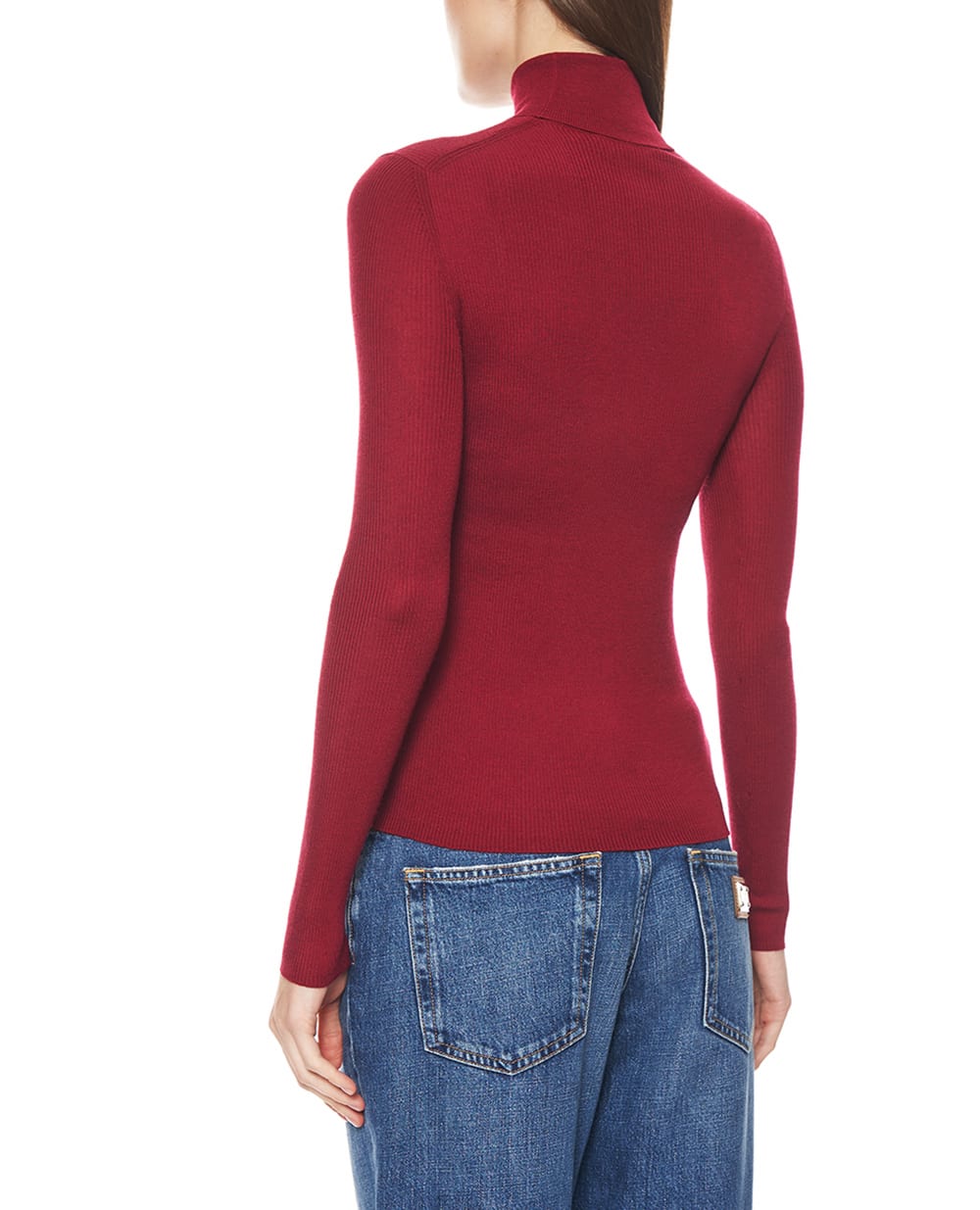 Гольф із кашеміру Dolce&Gabbana FXW95T-JBW25, бордовий колір • Купити в інтернет-магазині Kameron