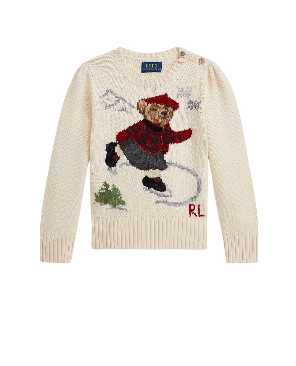 Детский свитер Polo Bear Polo Ralph Lauren Kids 312980680001, бежевый цвет • Купить в интернет-магазине Kameron