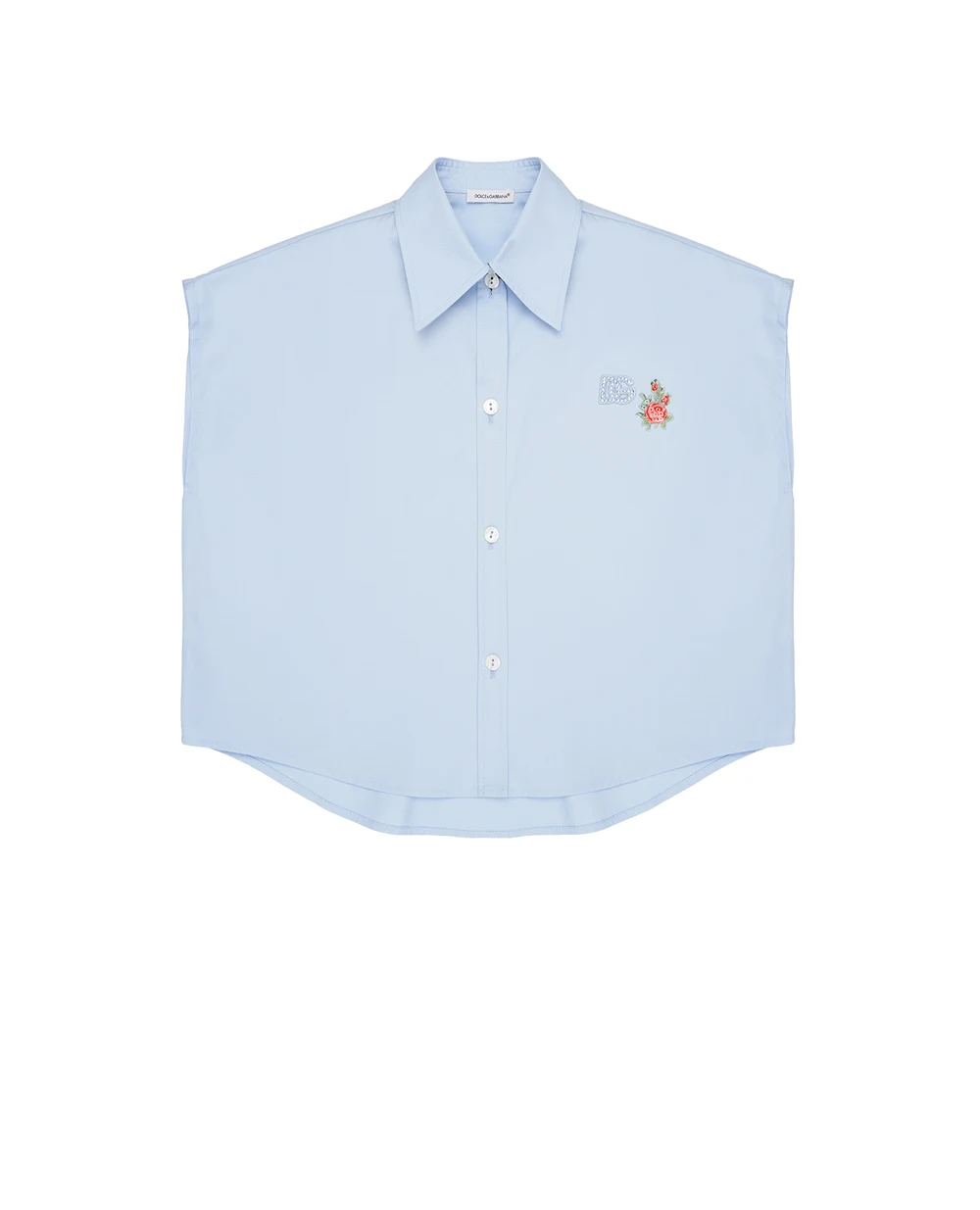 Дитяча сорочка (костюм) Dolce&Gabbana Kids L56S34-FU5Y4-B, блакитний колір • Купити в інтернет-магазині Kameron