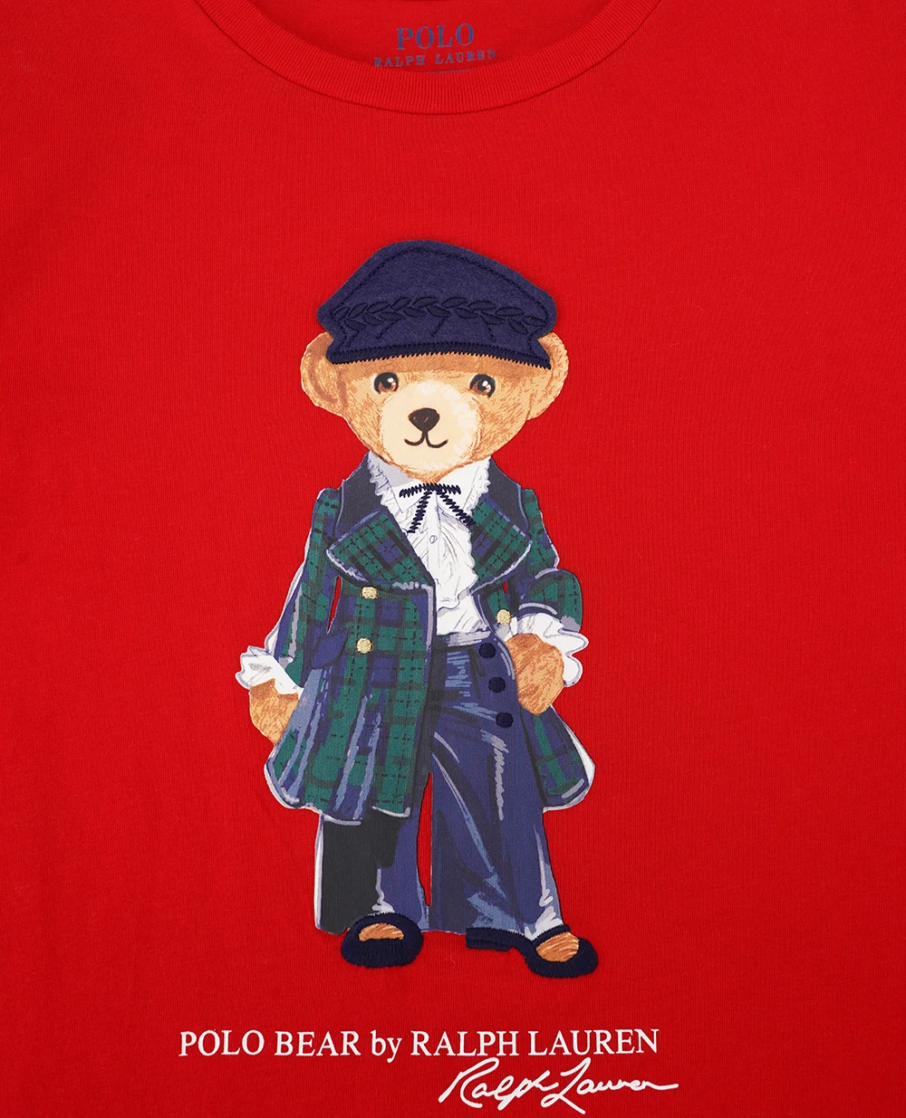 Детский лонгслив Polo Bear Polo Ralph Lauren Kids 313952134002, красный цвет • Купить в интернет-магазине Kameron