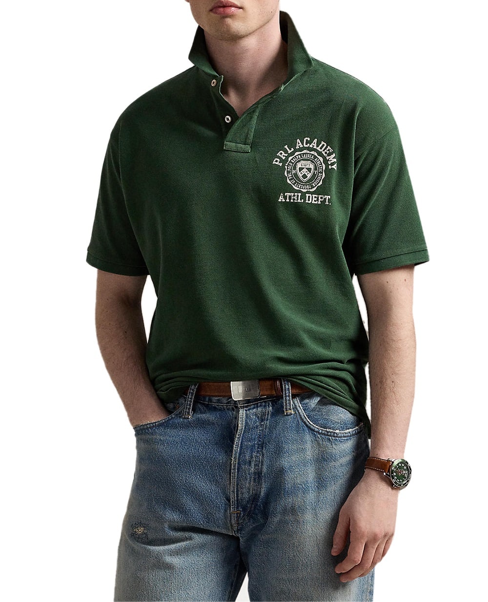 Поло Polo Ralph Lauren 710971835001, зеленый цвет • Купить в интернет-магазине Kameron