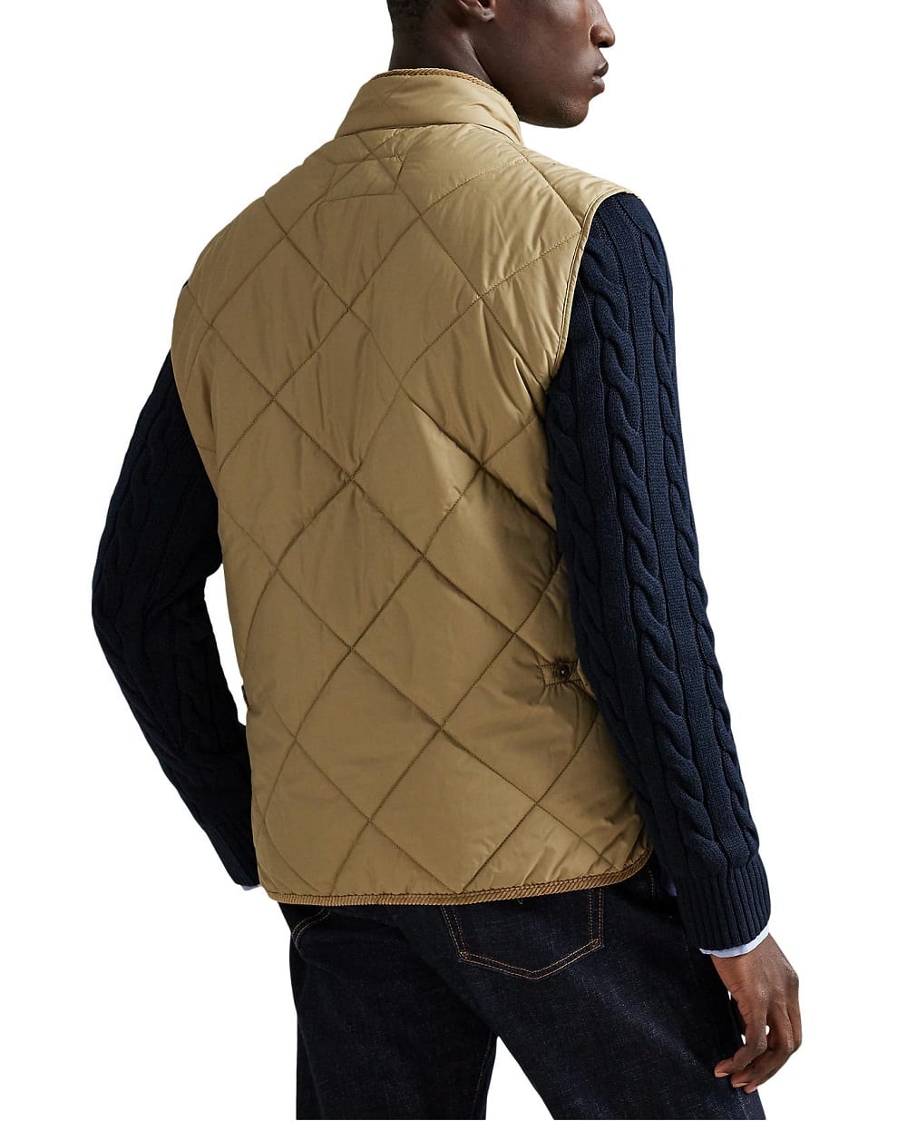 Жилет cтеганый Hurston Polo Ralph Lauren 710968118002, бежевый цвет • Купить в интернет-магазине Kameron