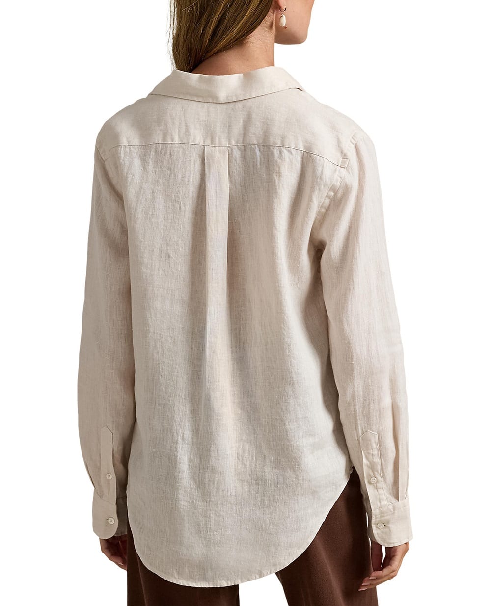 Льняная рубашка Polo Ralph Lauren 211970730511, бежевый цвет • Купить в интернет-магазине Kameron