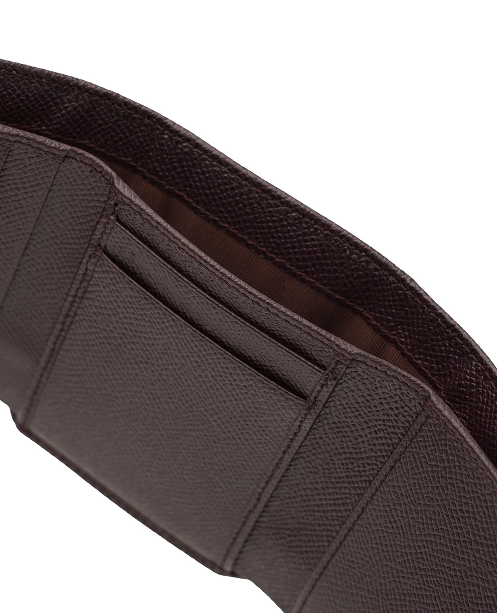 Гаманець із телячої шкіри Dolce&Gabbana BI0770-A1001, темно-бордовий колір • Купити в інтернет-магазині Kameron