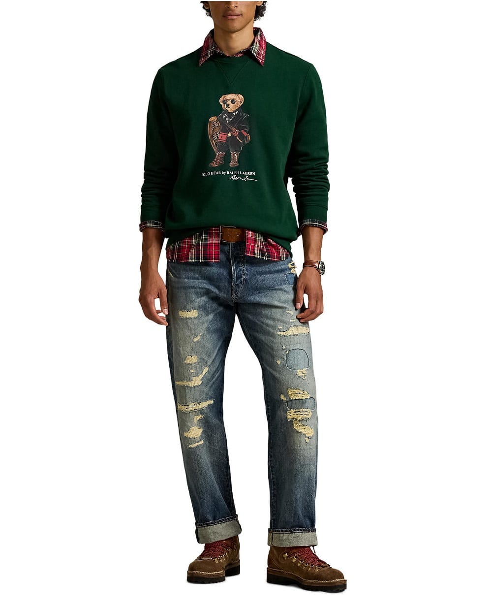 Свитшот Polo Bear из флиса Polo Ralph Lauren 710981794001, зеленый цвет • Купить в интернет-магазине Kameron