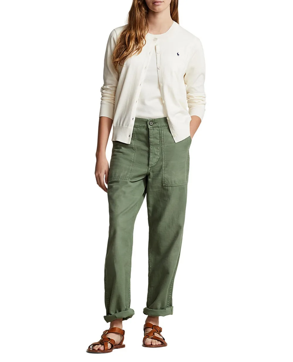 Кардиган Polo Ralph Lauren 211891672001, кремовый цвет • Купить в интернет-магазине Kameron