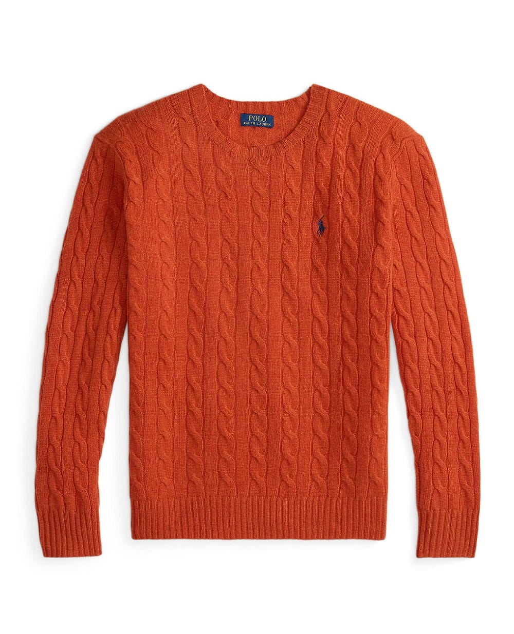 Свитер из шерсти и кашемира Polo Ralph Lauren 710876762031, оранжевый цвет • Купить в интернет-магазине Kameron