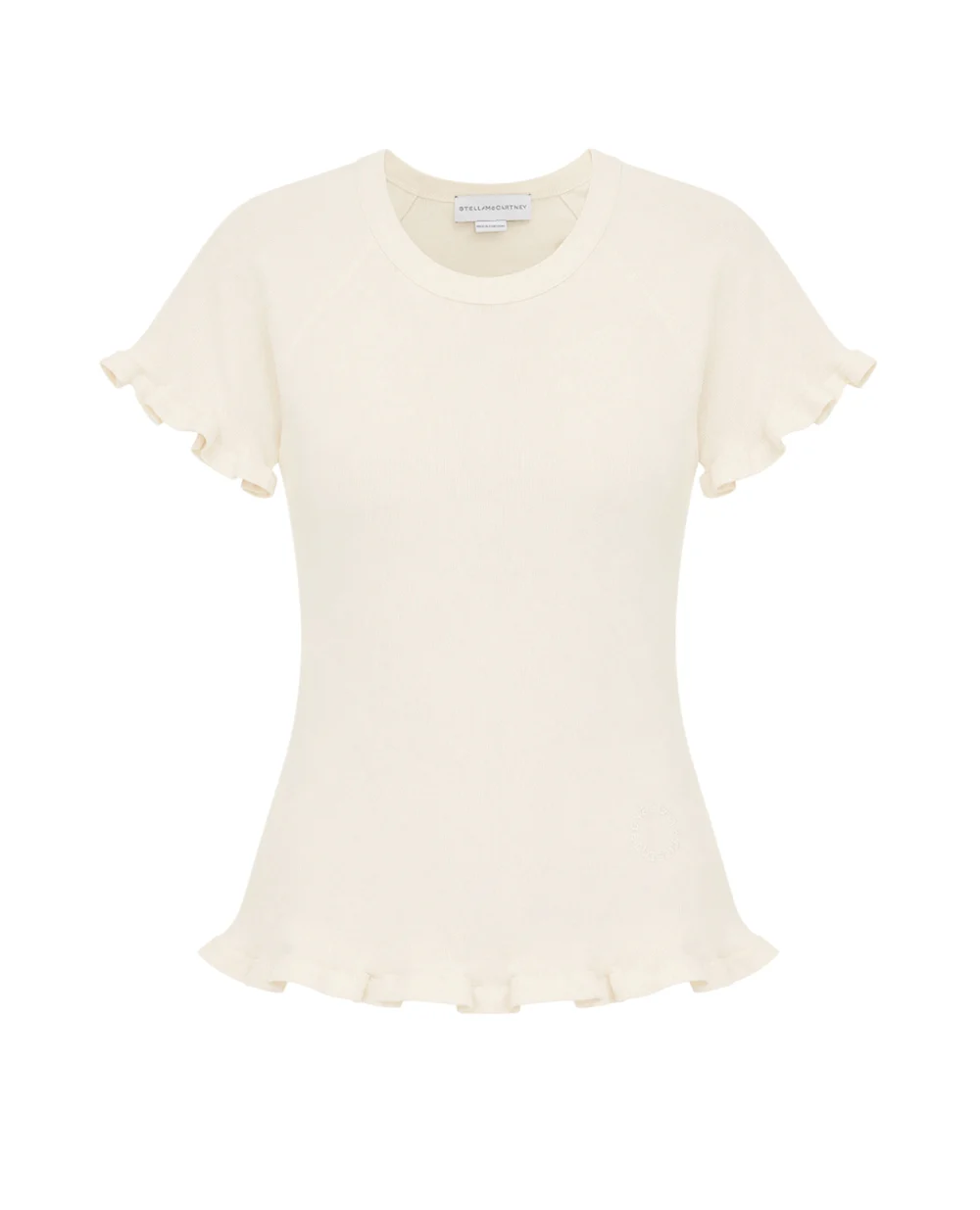 Футболка Stella McCartney 6J04543SQA51, кремовый цвет • Купить в интернет-магазине Kameron
