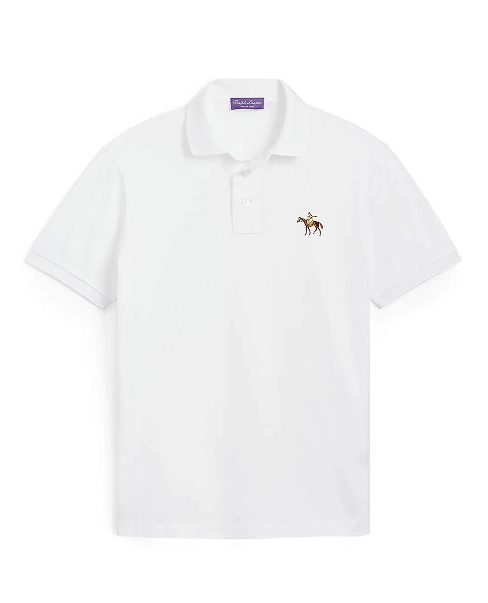 Поло Ralph Lauren Purple Label 790508036011, белый цвет • Купить в интернет-магазине Kameron