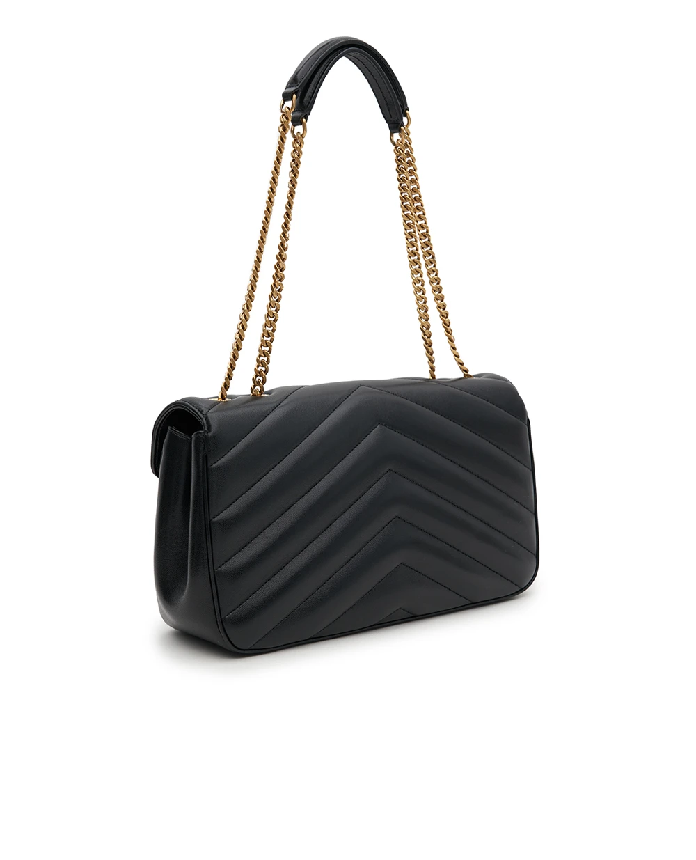 Сумка из кожи Loulou Medium Saint Laurent 801439-AAEAX, черный цвет • Купить в интернет-магазине Kameron
