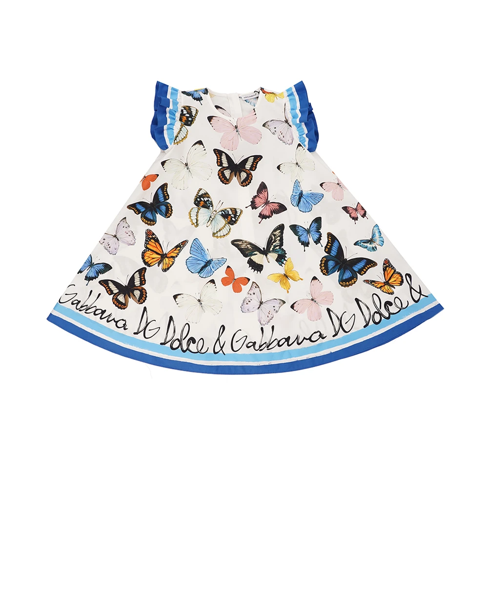 Детское платье Dolce&Gabbana Kids L53DW2-FI5KS-B, белый цвет • Купить в интернет-магазине Kameron