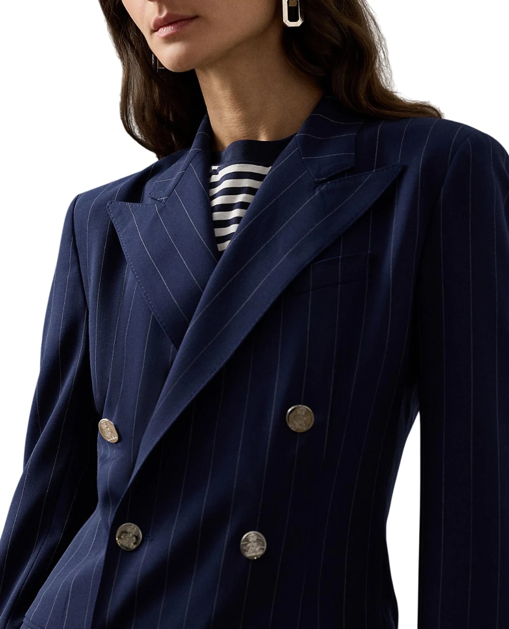 Платье Camden из шерсти Ralph Lauren Collection 290P09865001, синий цвет • Купить в интернет-магазине Kameron