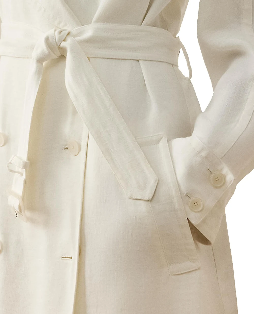 Льняной тренч Ralph Lauren Collection 290977722001, бежевый цвет • Купить в интернет-магазине Kameron