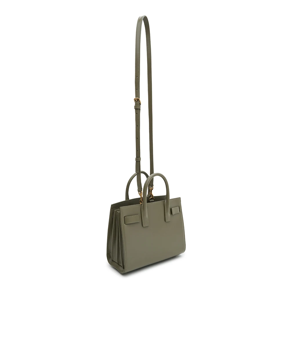 Кожаная сумка Sac de Jour Saint Laurent 392035-02G9W, серый цвет • Купить в интернет-магазине Kameron