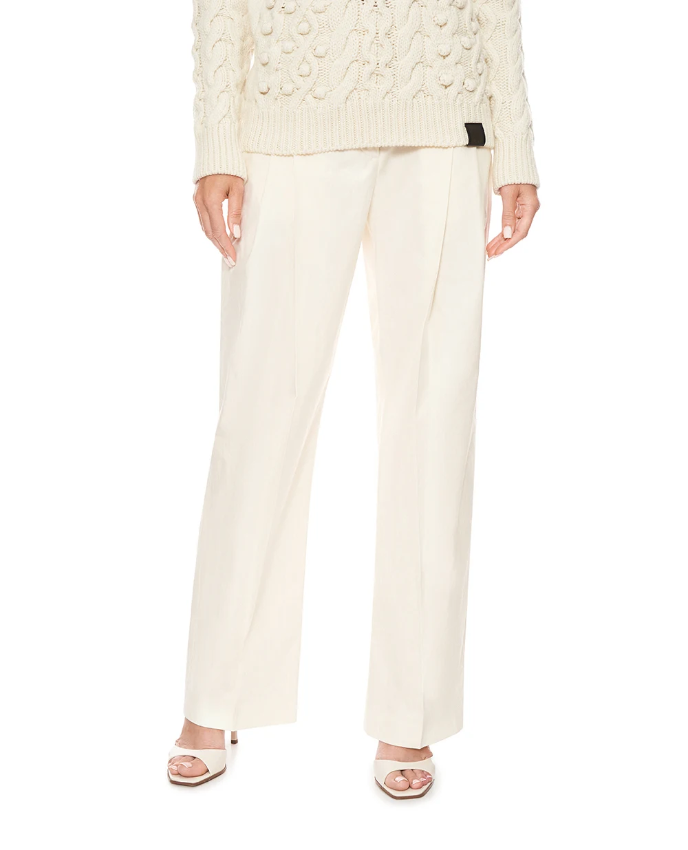 Брюки Stella McCartney 6440243HU175, молочный цвет • Купить в интернет-магазине Kameron