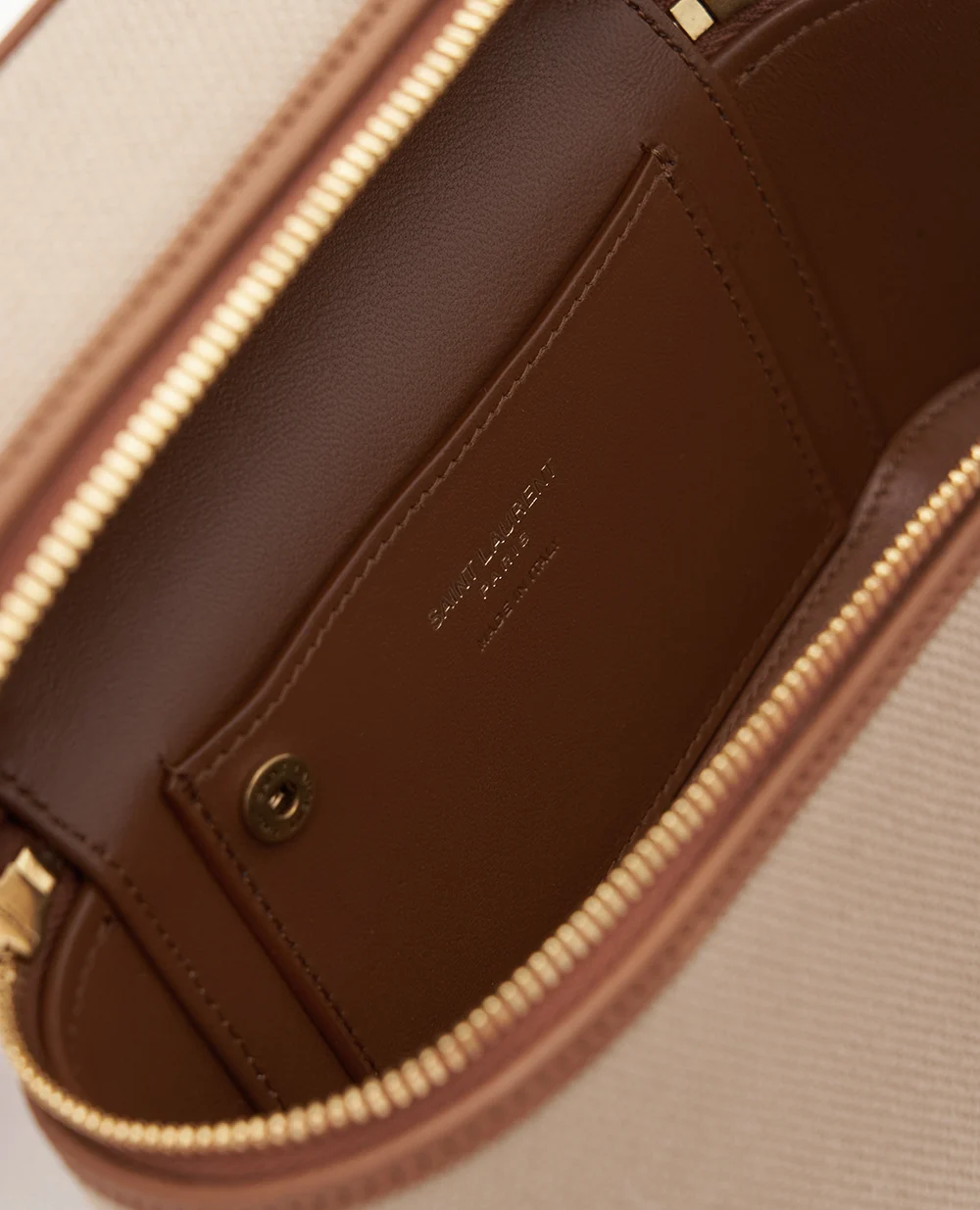 Сумка Gaby Vanity Bag Saint Laurent 834213-FAC7T, бежевый цвет • Купить в интернет-магазине Kameron