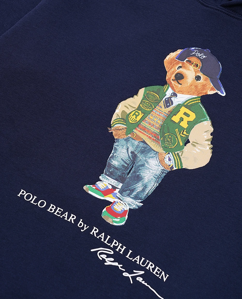 Детское худи Polo Bear Polo Ralph Lauren Kids 323960441001, синий цвет • Купить в интернет-магазине Kameron