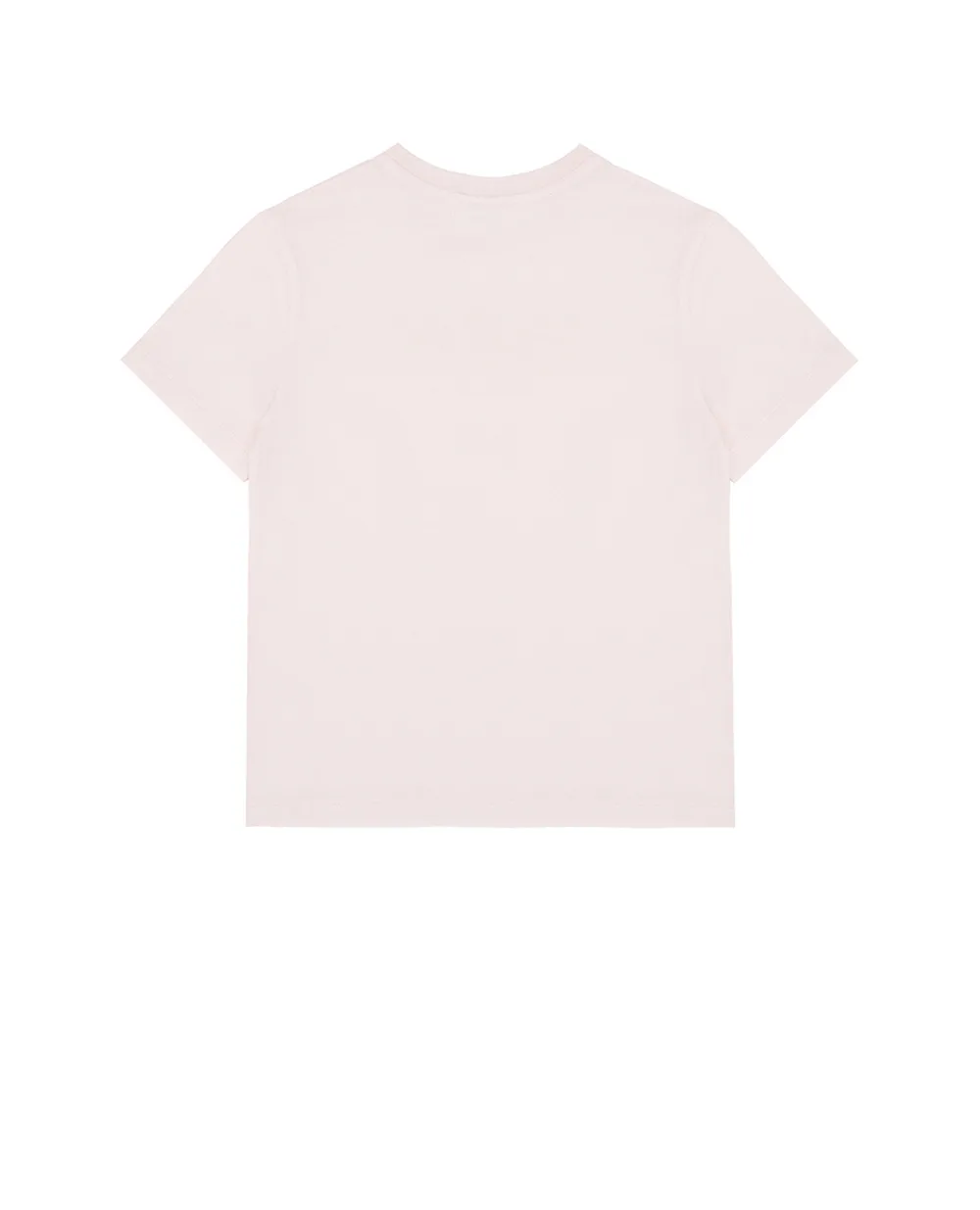 Дитяча футболка з вишивкою Dolce&Gabbana Kids L5JTNK-G7PYF-S, рожевий колір • Купити в інтернет-магазині Kameron