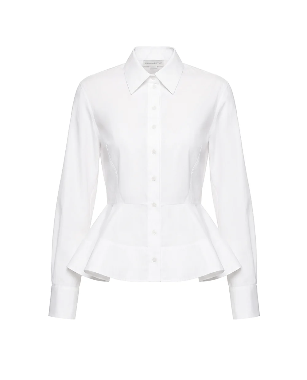 Рубашка с баской Stella McCartney 6201933HU191, белый цвет • Купить в интернет-магазине Kameron