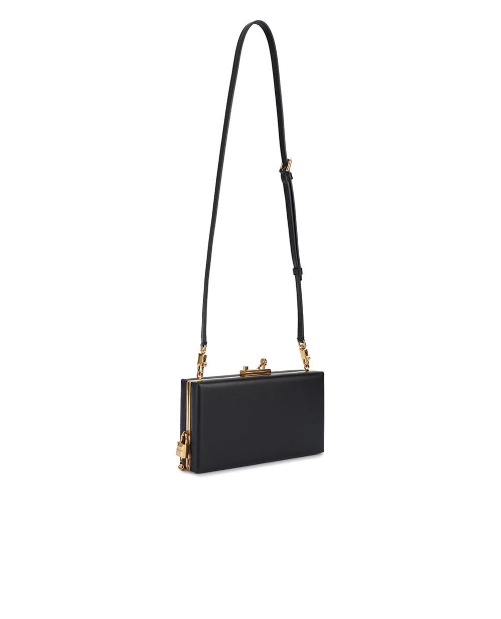 Кожаная сумка Eva Dolce&Gabbana BB7703-A3G19, черный цвет • Купить в интернет-магазине Kameron