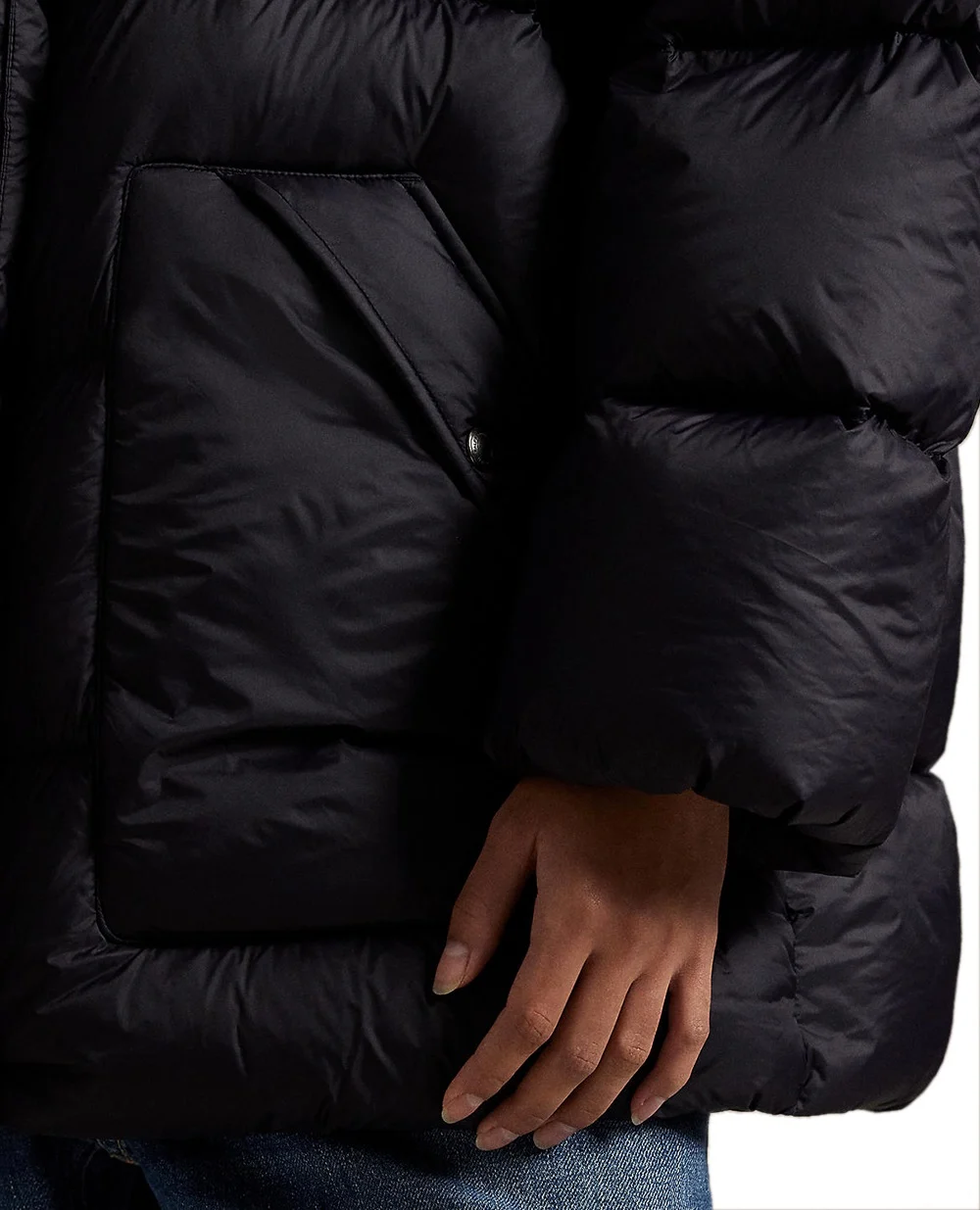 Пуховик оверсайз Polo Ralph Lauren 211971186001, черный цвет • Купить в интернет-магазине Kameron