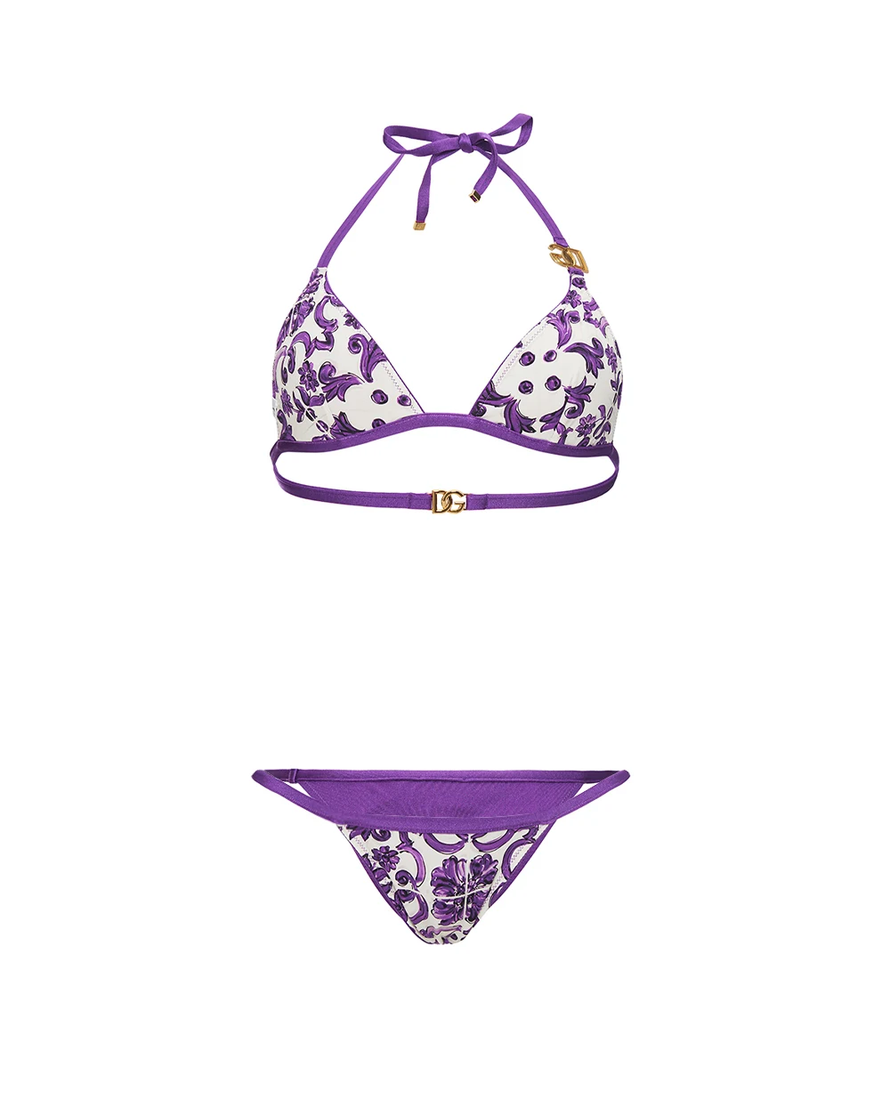 Купальник Dolce&Gabbana O8B76J-ON08J, фиолетовый цвет • Купить в интернет-магазине Kameron