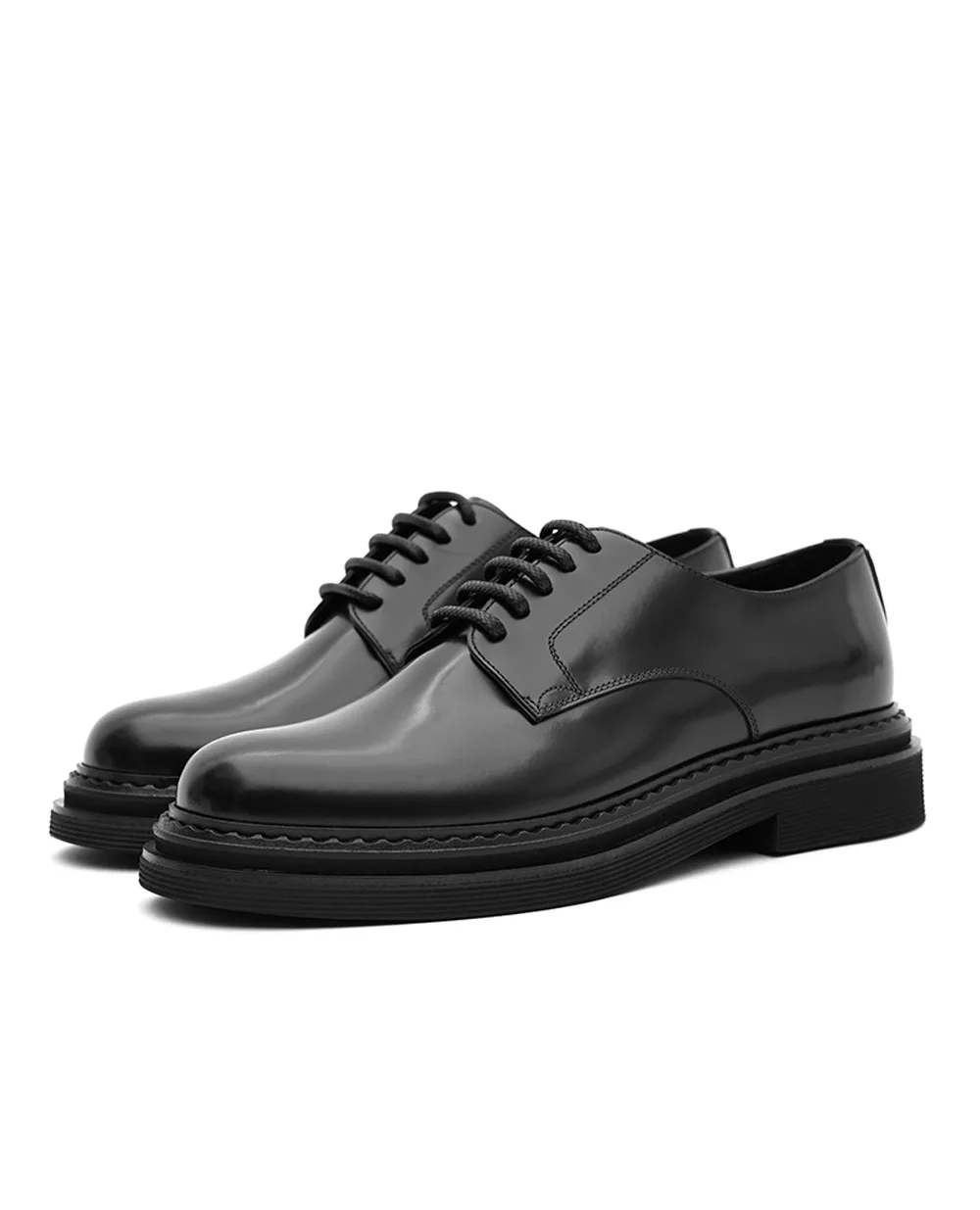 Дерби из кожи Dolce&Gabbana A10880-A1203, черный цвет • Купить в интернет-магазине Kameron