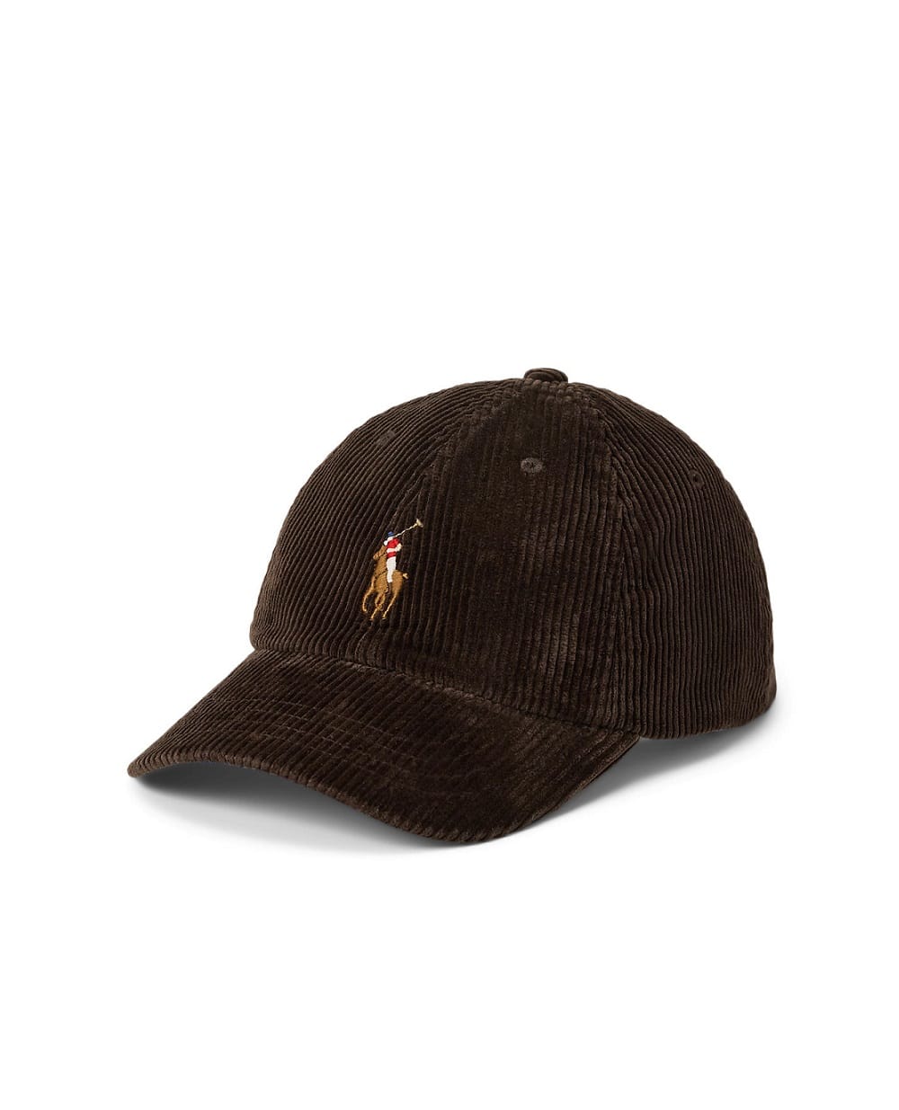 Бейсболка вельветовая Polo Ralph Lauren 710880778012, коричневый цвет • Купить в интернет-магазине Kameron