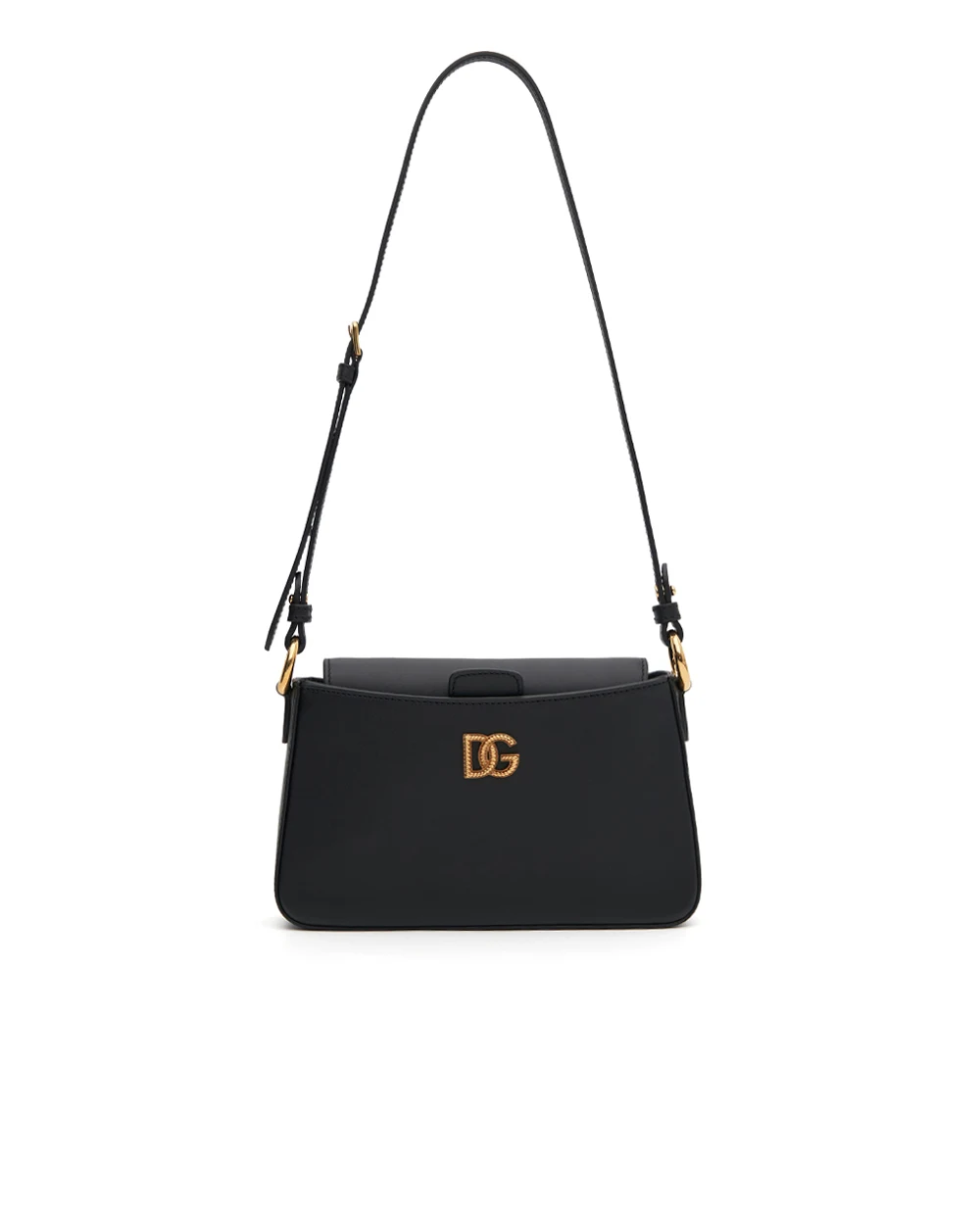 Сумка из телячьей кожи Dolce&Gabbana BI3466-AK274, черный цвет • Купить в интернет-магазине Kameron