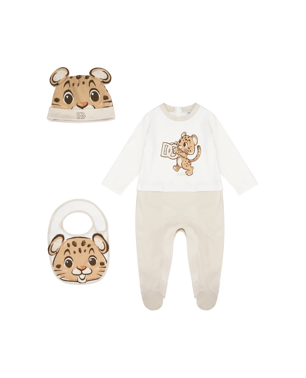 Подарочный набор для новорожденных Dolce&Gabbana Kids L1JOBF-II7IS, бежевый цвет • Купить в интернет-магазине Kameron
