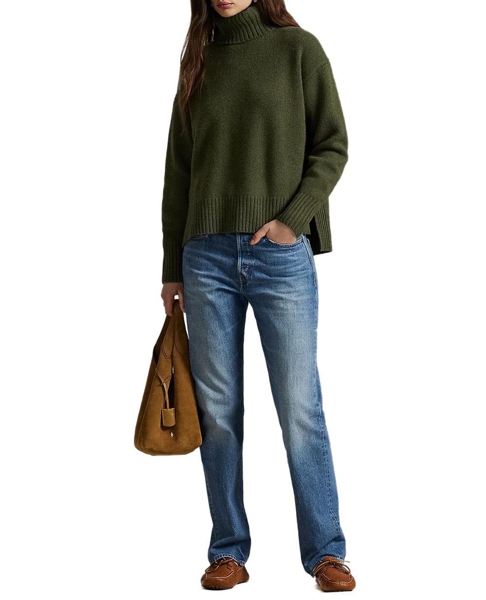 Свитер из шерсти и кашемира Polo Ralph Lauren 211925147012, зеленый цвет • Купить в интернет-магазине Kameron