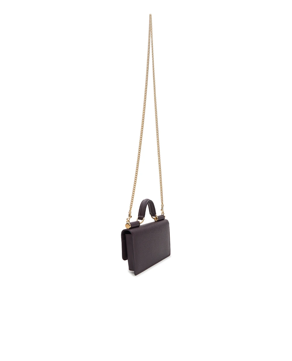 Шкіряна сумка Sicily Phone Bag Dolce&Gabbana BI3280-A1001, бордовий колір • Купити в інтернет-магазині Kameron