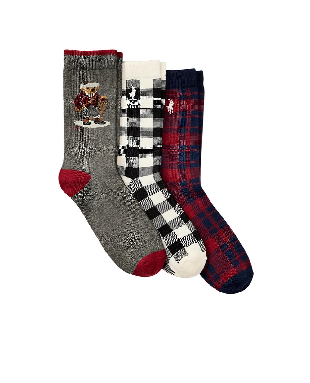 Детские носки Polo Bear (3 пары) Polo Ralph Lauren Kids 444P03158001, разноцветный цвет • Купить в интернет-магазине Kameron