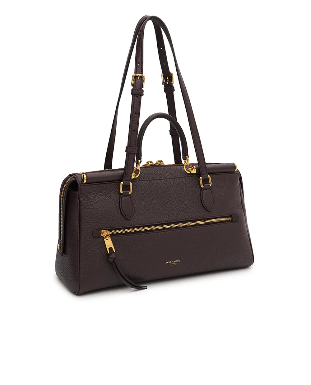 Сумка Vittoria Medium з телячої шкіри Dolce&Gabbana BB7844-A0841, темно-бордовий колір • Купити в інтернет-магазині Kameron