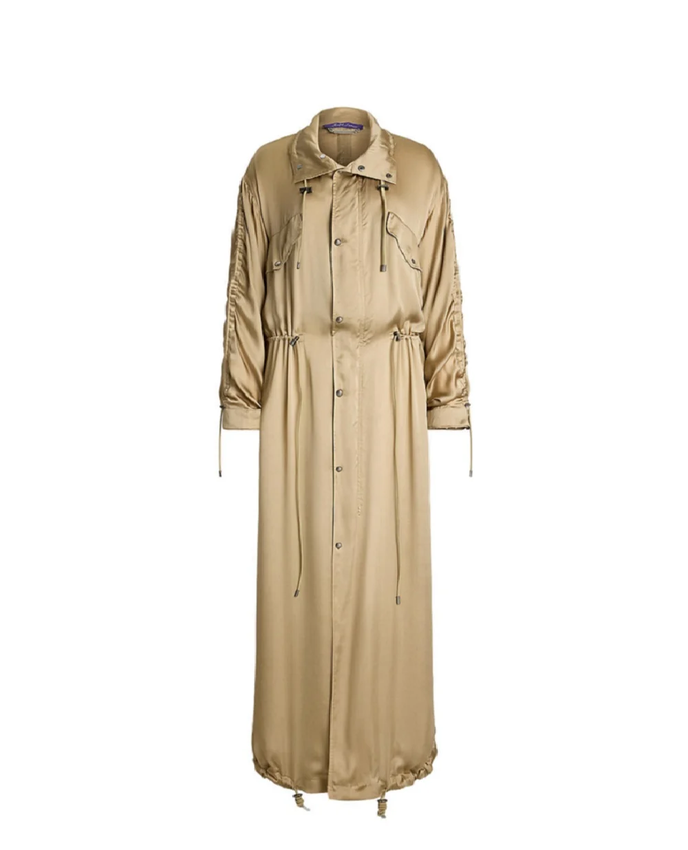 Шелковый плащ Ralph Lauren Collection 290966355001, бежевый цвет • Купить в интернет-магазине Kameron