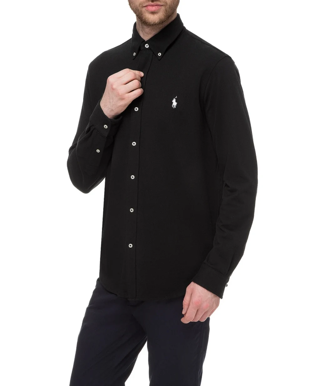 Сорочка Polo Ralph Lauren 710654408008, чорний колір • Купити в інтернет-магазині Kameron