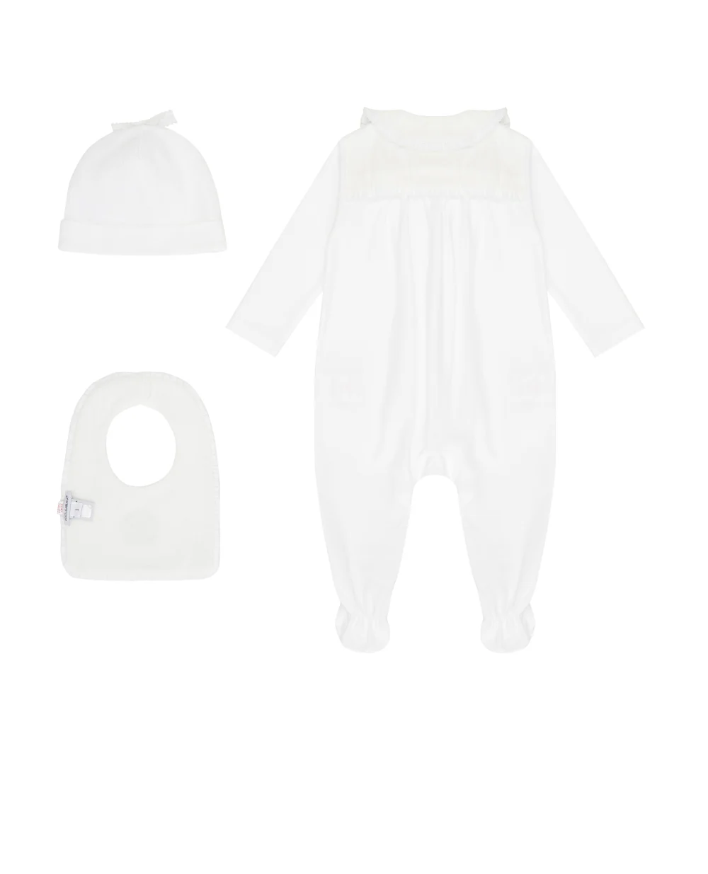Подарочный комплект для новорожденного Dolce&Gabbana Kids L2JO4G-G7PFO, белый цвет • Купить в интернет-магазине Kameron