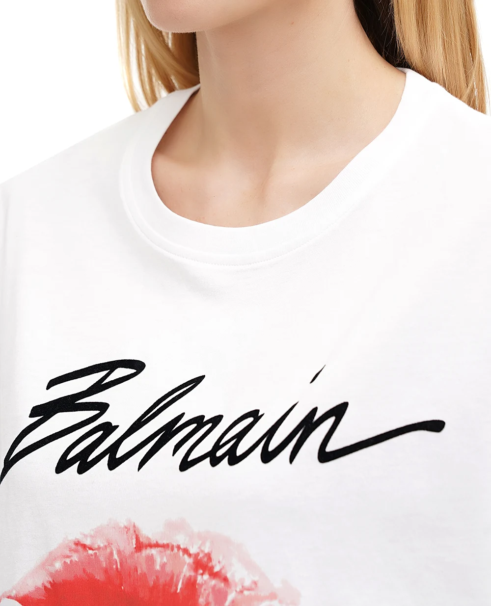 Футболка Balmain EF1EG110GE45, белый цвет • Купить в интернет-магазине Kameron