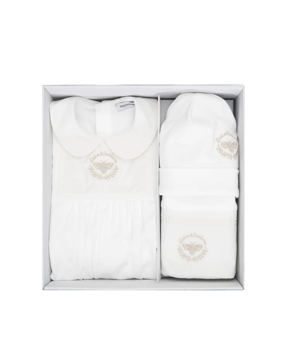 Подарочный комплект для новорожденного Dolce&Gabbana Kids L1JOBA-G7PFN, белый цвет • Купить в интернет-магазине Kameron