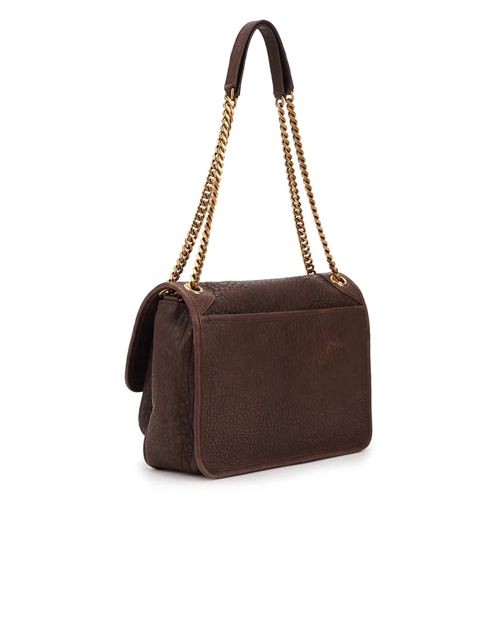 Кожаная сумка Niki Medium Saint Laurent 633178-AACY7, коричневый цвет • Купить в интернет-магазине Kameron