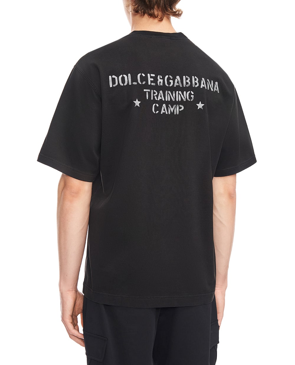 Футболка з принтом Dolce&Gabbana G8PN9T-G7PZL, чорний колір • Купити в інтернет-магазині Kameron