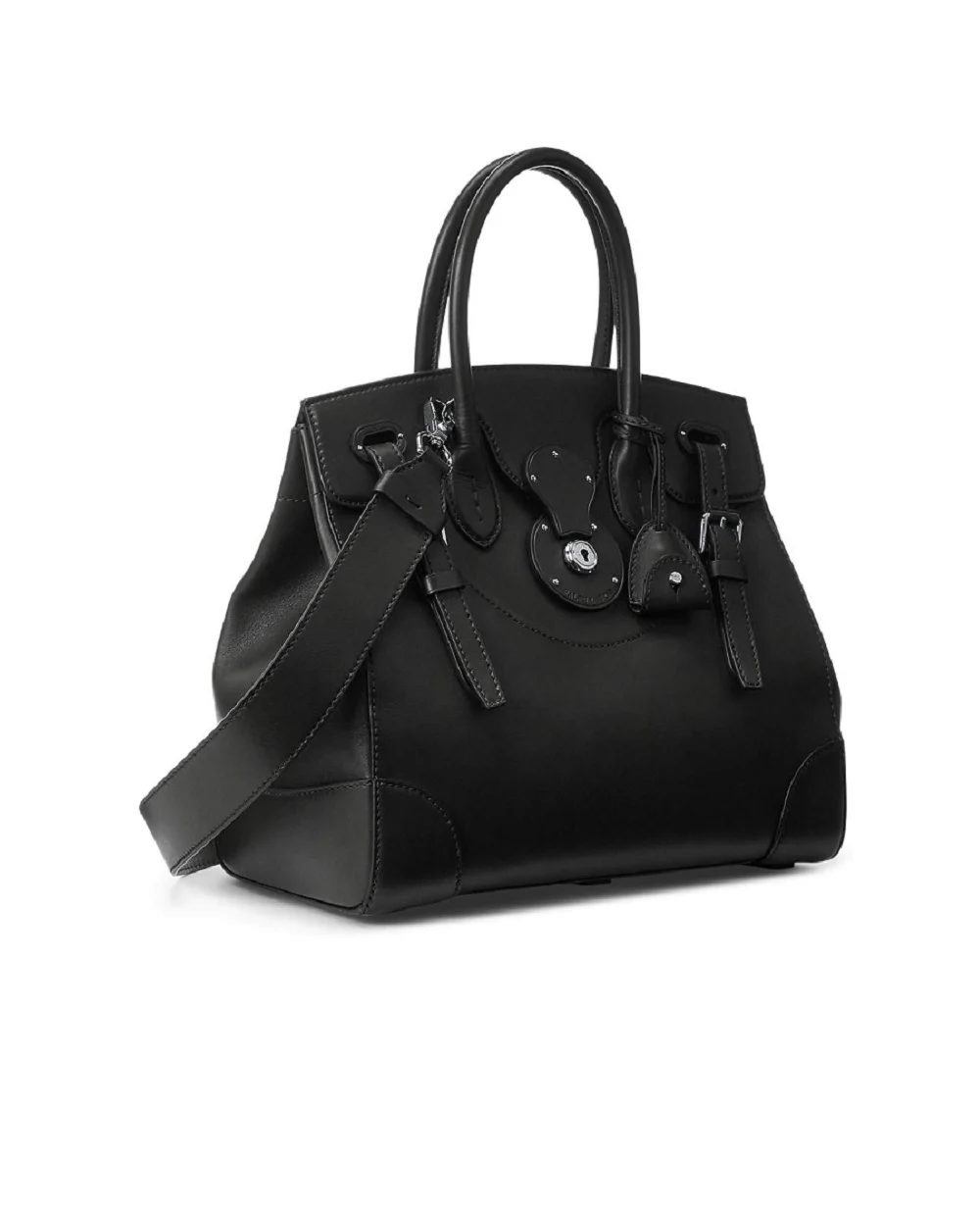 Сумка Ricky 33 из телячьей кожи Ralph Lauren Collection 435189535001, черный цвет • Купить в интернет-магазине Kameron