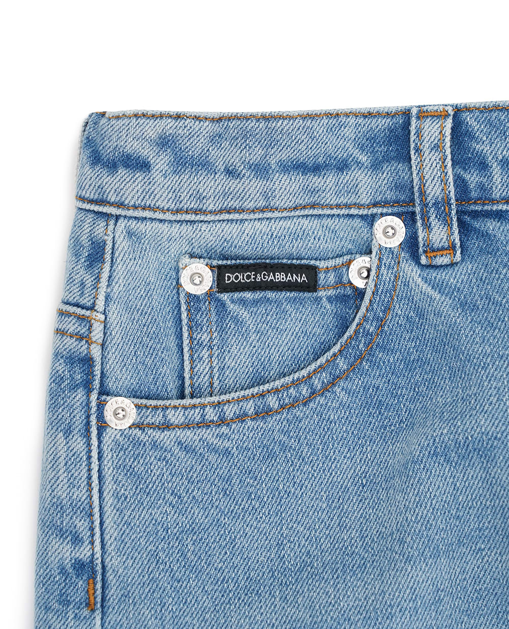 Детские джинсы Dolce&Gabbana Kids L52F91-LDD08-S, синий цвет • Купить в интернет-магазине Kameron