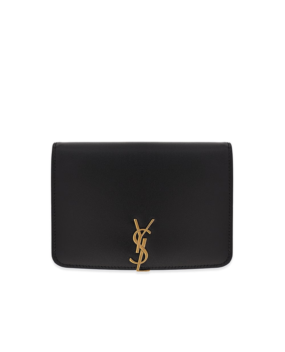 Кожаная обложка для документов Saint Laurent 821885-0SX0W, черный цвет • Купить в интернет-магазине Kameron