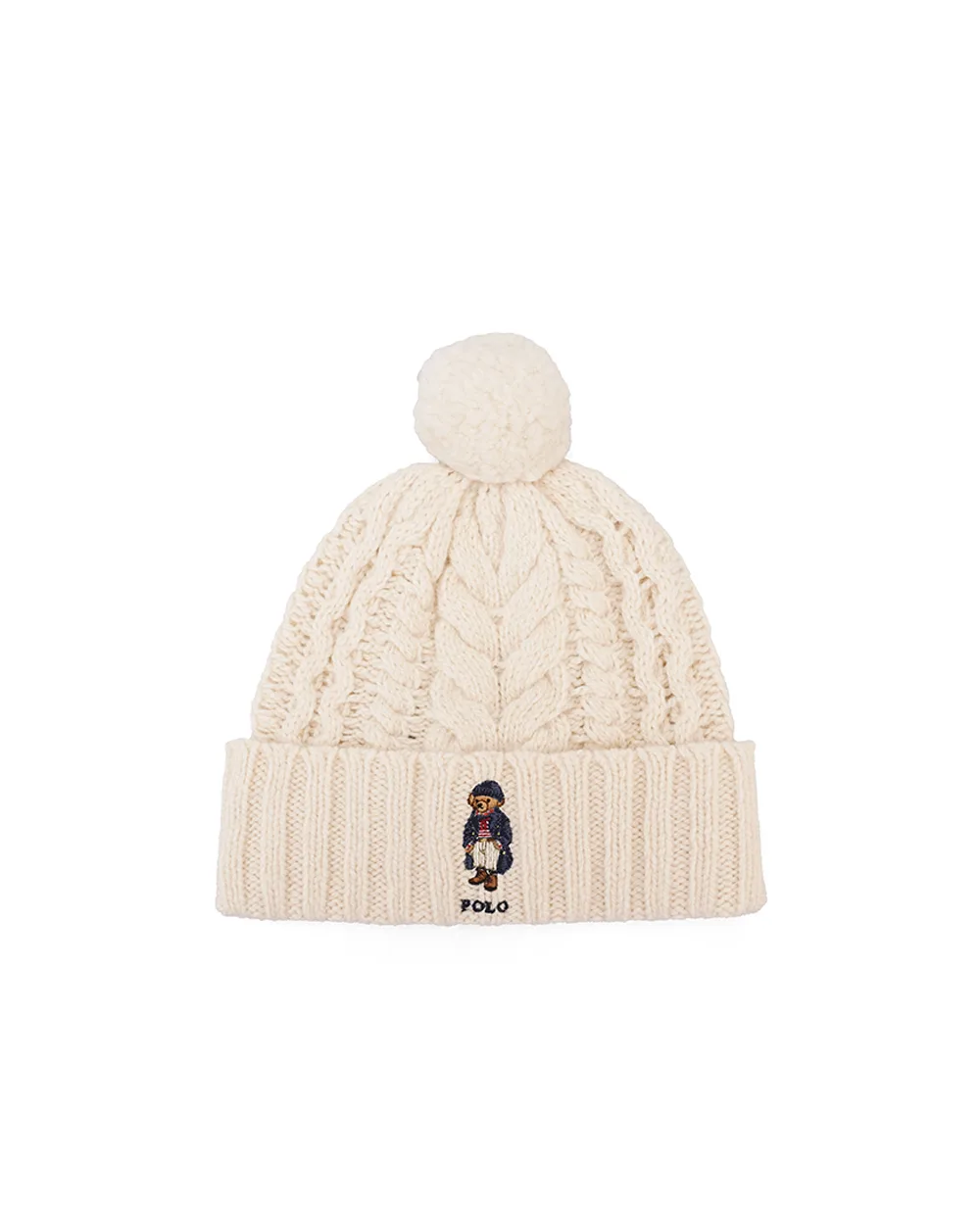 Шапка Polo Bear Polo Ralph Lauren 455961991001, бежевый цвет • Купить в интернет-магазине Kameron