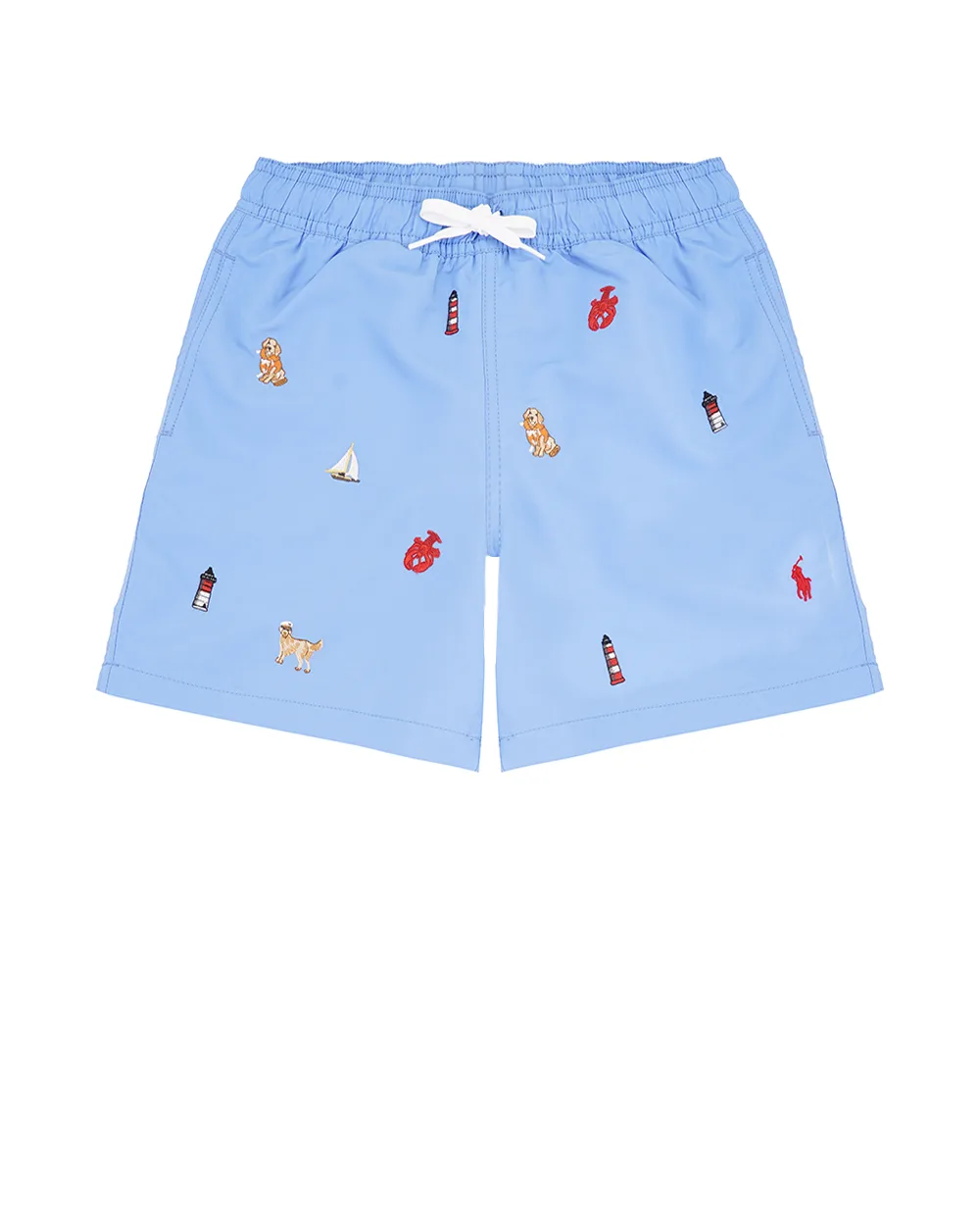 Детские плавательные шорты Polo Ralph Lauren Kids 322964515001, голубой цвет • Купить в интернет-магазине Kameron