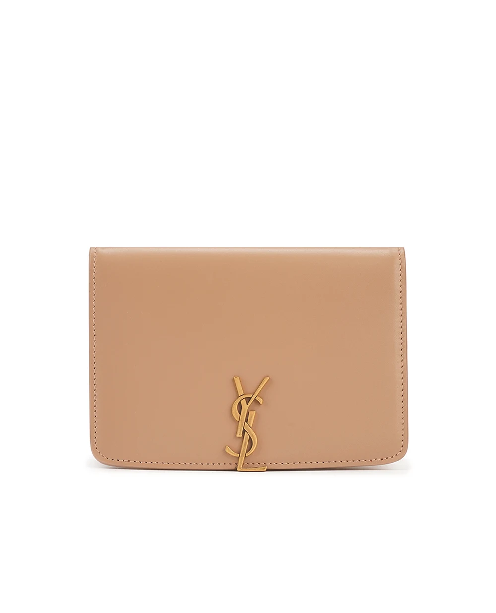 Кожаная обложка для документов Saint Laurent 821885-0SX0W, бежевый цвет • Купить в интернет-магазине Kameron