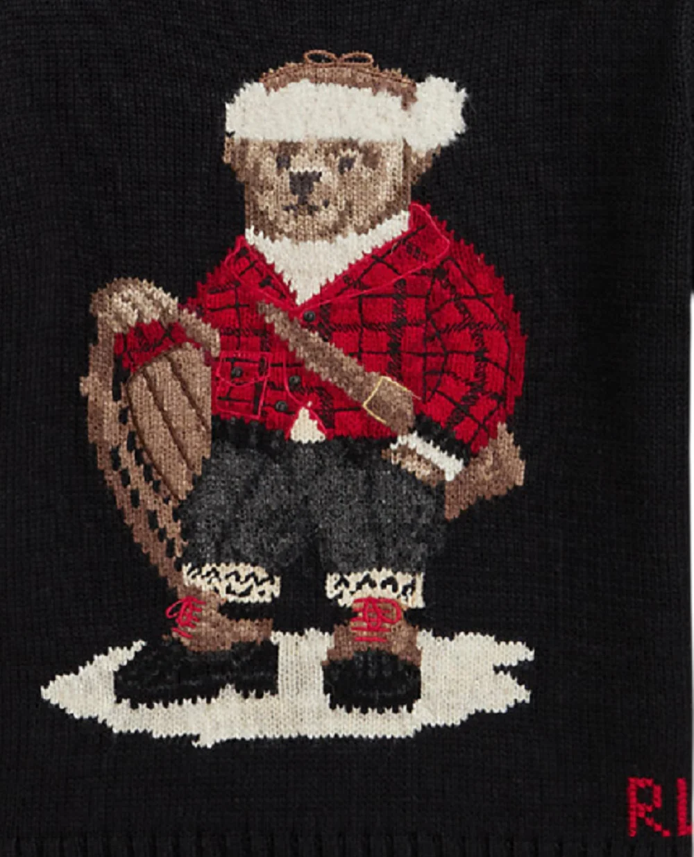 Детский свитер Polo Bear Polo Ralph Lauren Kids 322981629001, черный цвет • Купить в интернет-магазине Kameron