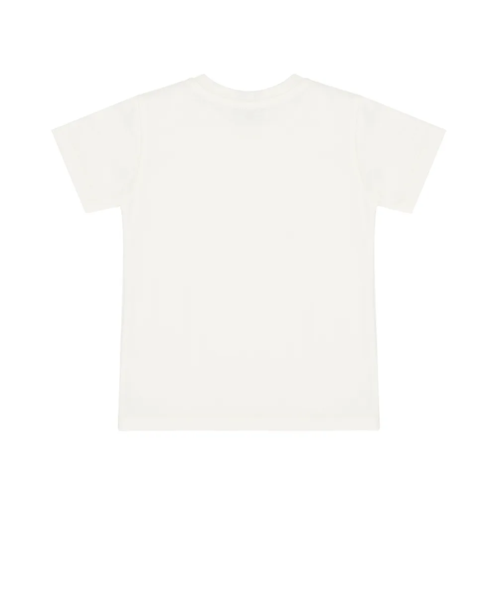 Дитяча футболка з вишивкою Dolce&Gabbana Kids L1JT7W-G7PET, білий колір • Купити в інтернет-магазині Kameron